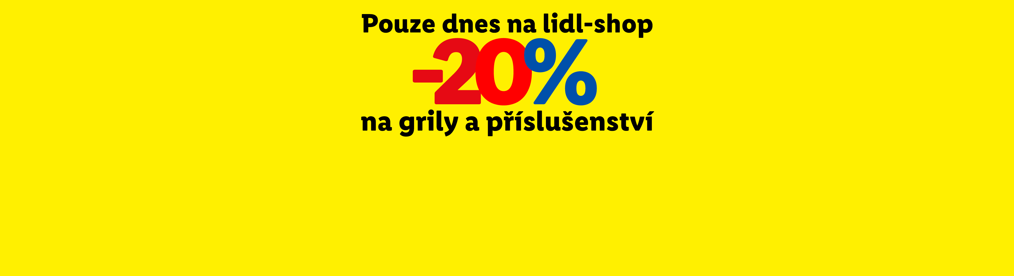 Sleva 20 % na grily a příslušenství v Lidl-shopu.