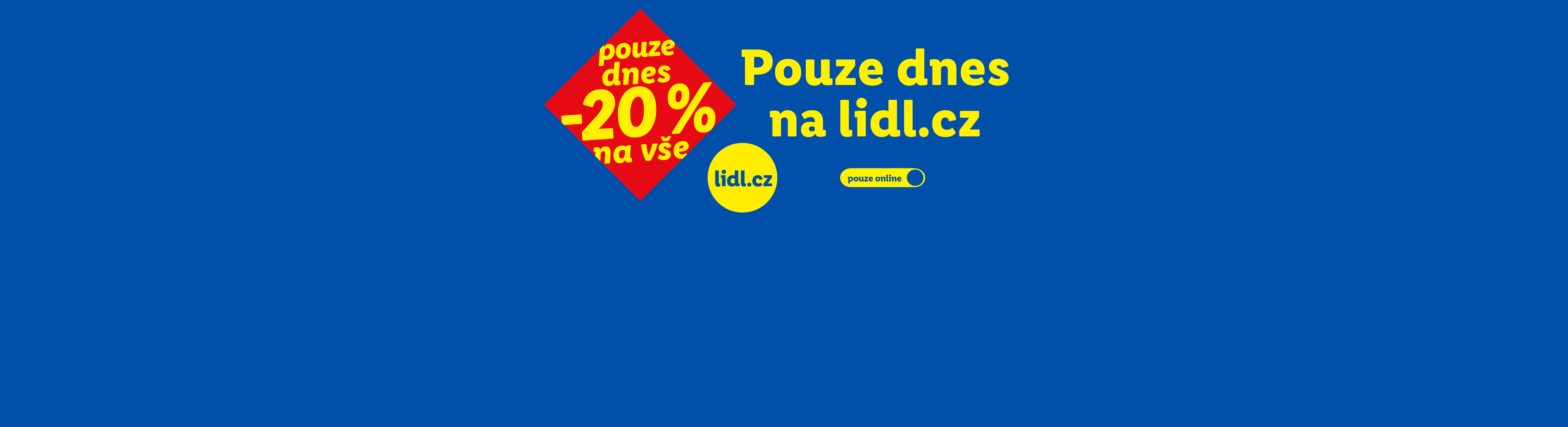 Pouze dnes -20 % na vše na lidl.cz s kódem Kvetnova20