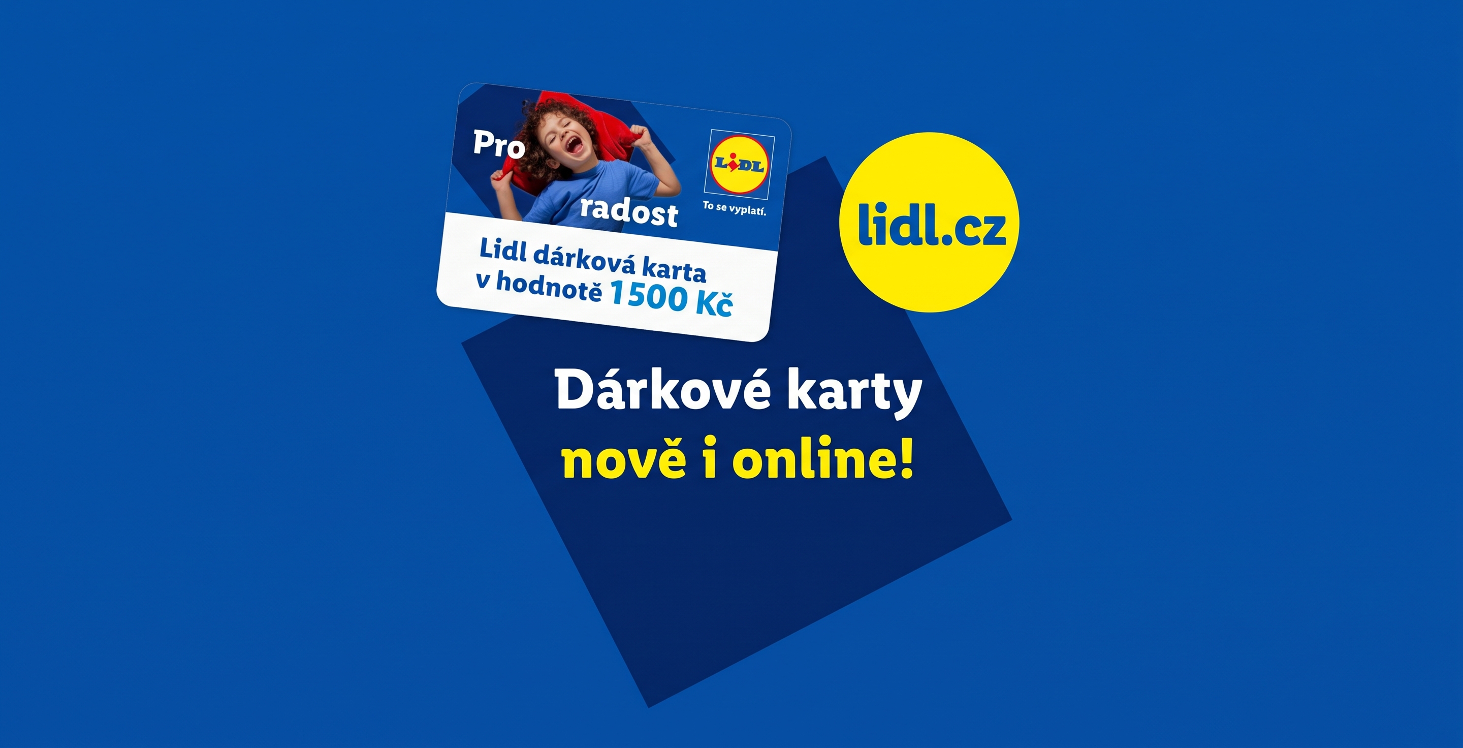 Dárkové karty nově i online v hodnotě 1500 Kč.