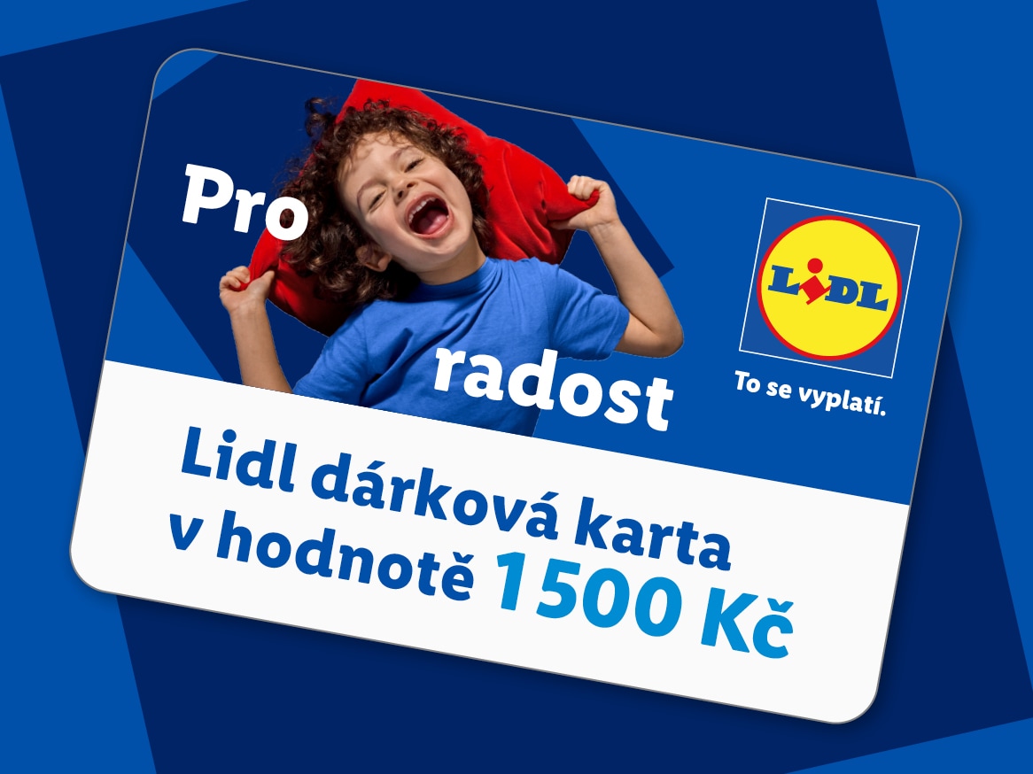Dárková karta v hodnotě 1500 Kč pro radost s motivem smějícího se dítěte.